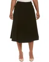 Lafayette 148 New York Plus Tulip A-line Skirt In Black