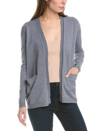 Lafayette 148 New York Pocket Cardigan In Blue