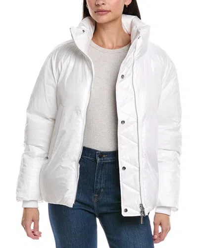 Lafayette 148 New York Puffer Down Coat In White