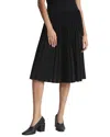 Lafayette 148 New York Pull On Knit Silk-blend Skirt In Black