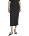 Lafayette 148 New York Pull-on Midi Skirt In Black
