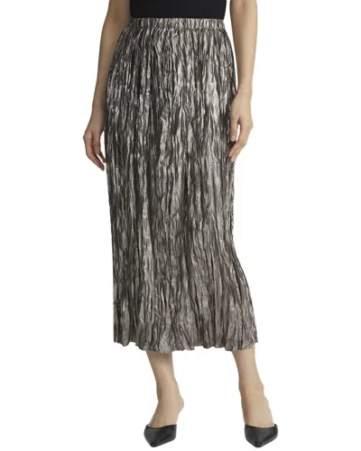 Lafayette 148 New York Pull-on Midi Skirt In Gray