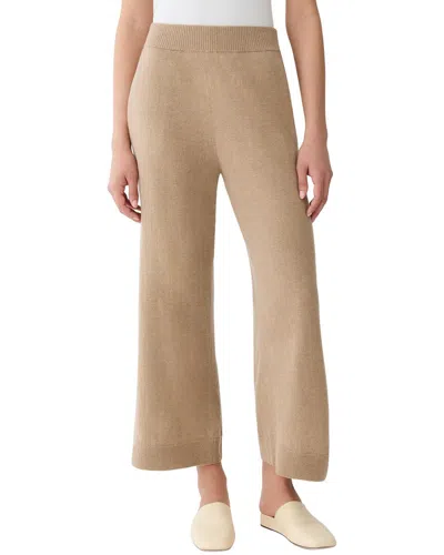 Lafayette 148 New York Pull On Wide Leg Pant In Tauml-taupe Melange