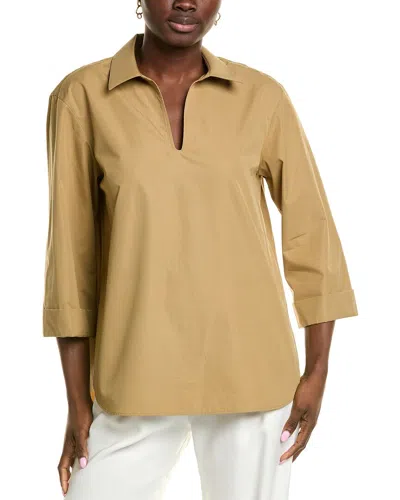 Lafayette 148 New York Pullover Shirt In Neutral