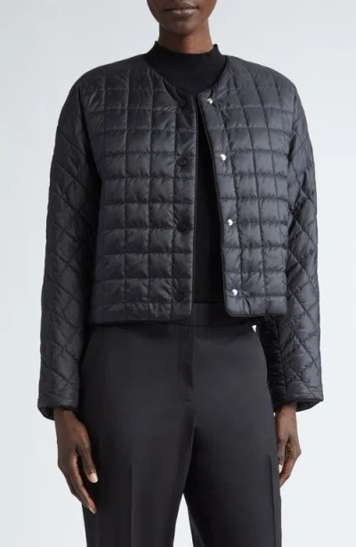 Lafayette 148 New York Quilted Crop Jacket In Black