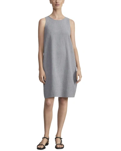 Lafayette 148 New York Racerback Sleeveless Linen Dress In Purple