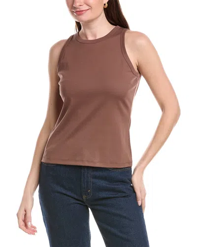 Lafayette 148 New York Racerback Tank In Brown