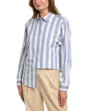 Lafayette 148 Rae Shirt In Blue