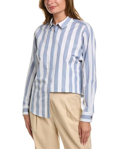 Lafayette 148 Rae Shirt In Blue
