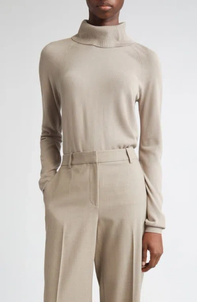 Lafayette 148 New York Raglan Sleeve Turtleneck Sweater In Neutral