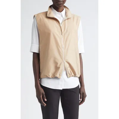 Lafayette 148 New York Recycled Tech Vest In Brown