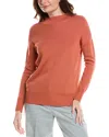 Lafayette 148 New York Relaxed Wide Stripe Sweater In Orange