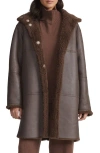 LAFAYETTE 148 LAFAYETTE 148 NEW YORK REVERSIBLE GENUINE SHEARLING COAT