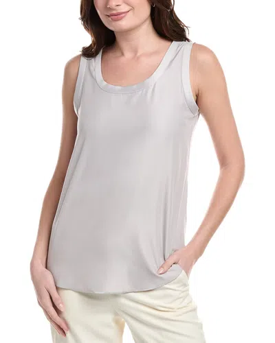 Lafayette 148 New York Reversible Perla Blouse In Grey