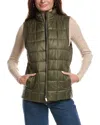 Lafayette 148 New York Reversible Quilted Vest In Green