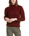 Lafayette 148 New York Ribbed Alpaca & Silk-blend Pullover In Burgundy