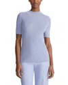 Lafayette 148 New York Ribbed Stand Collar Silk-blend Sweater