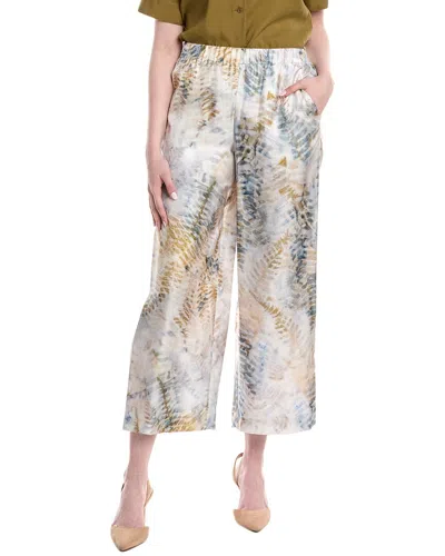 Lafayette 148 New York Riverside Silk Pant In Multi