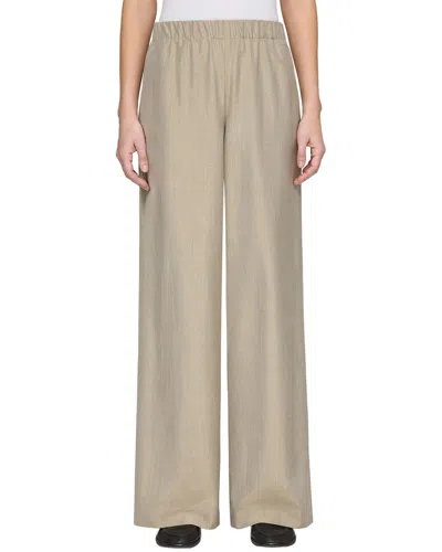 Lafayette 148 New York Riverside Silk Pant In Neutral