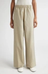 Lafayette 148 New York Riverside Silk Poplin Pants In Green