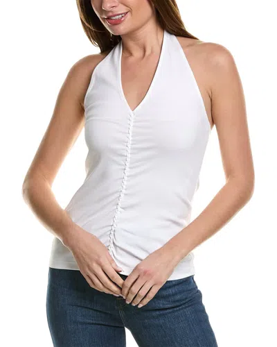Lafayette 148 New York Ruched Top In White