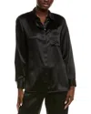 Lafayette 148 New York Ruxton Silk Blouse In Black