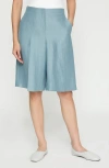 Lafayette 148 Ryerson Bermuda Shorts In Paper Blue