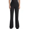 Lafayette 148 New York Saint Mark's Wool & Silk Crepe Flare Pants In Black
