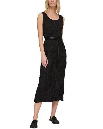 Lafayette 148 New York Scoop Neck Sleeveless Dress In Black