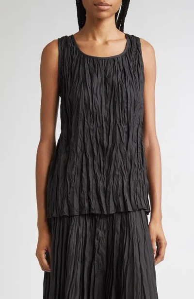 LAFAYETTE 148 LAFAYETTE 148 NEW YORK SCOOP NECK SLEEVELESS PLISSÉ TOP