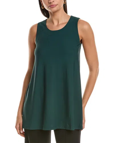 Lafayette 148 New York Scoop Neck Tank Top In Green