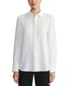 Lafayette 148 Petite Wright Shirt In Italian Stretch Cotton