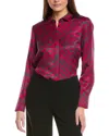 Lafayette 148 New York Scottie Blouse In Multi