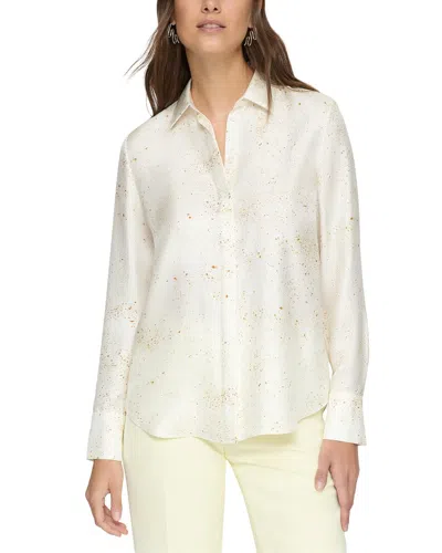 Lafayette 148 New York Scottie Blouse In White