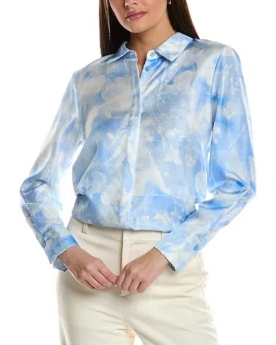 Lafayette 148 New York Scottie Silk Blouse