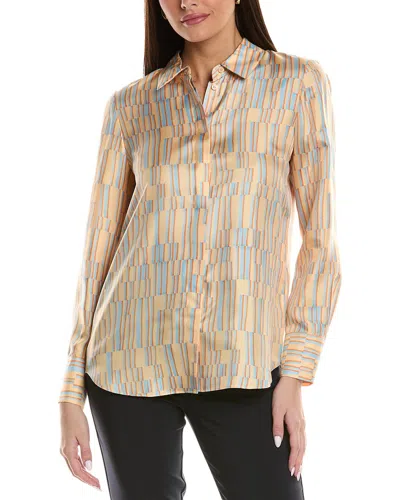 Lafayette 148 New York Scottie Silk Blouse