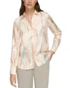 Lafayette 148 Scottie Blouse In Raffia Multi In Neutral