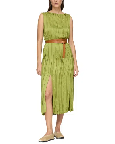 Lafayette 148 New York Self Paneled Dress In Green