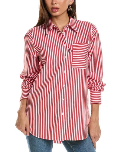 Lafayette 148 New York Shirt In Red