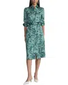 Lafayette 148 New York Shirtdress In Green