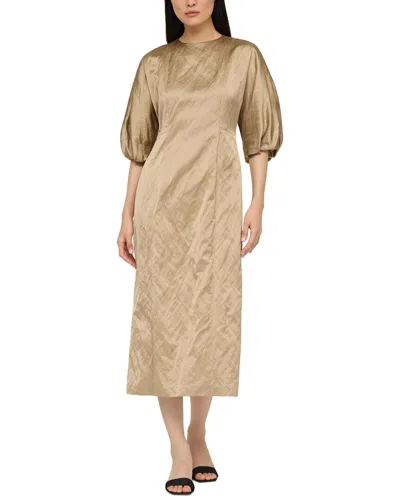 Lafayette 148 New York Short Balloon Sleeve Dress In Neutral