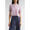 Lafayette 148 New York Short Sleeve Cashmere Crewneck Sweater