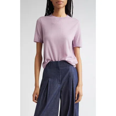 Lafayette 148 New York Short Sleeve Cashmere Crewneck Sweater