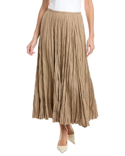 Lafayette 148 New York Side Zip Flared Skirt In Neutral