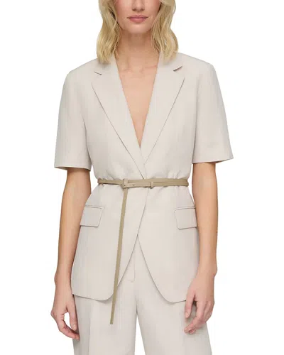 Lafayette 148 New York Silk & Linen Blazer In Neutral