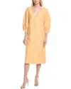 Lafayette 148 New York Silk & Linen-blend Midi Dress