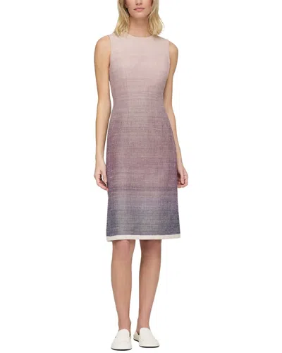 Lafayette 148 New York Silk & Wool-blend Midi Sheath Dress In Multi