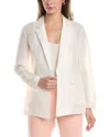 Lafayette 148 New York Silk Blazer In White