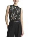 Lafayette 148 New York Silk-blend Sweater In Black