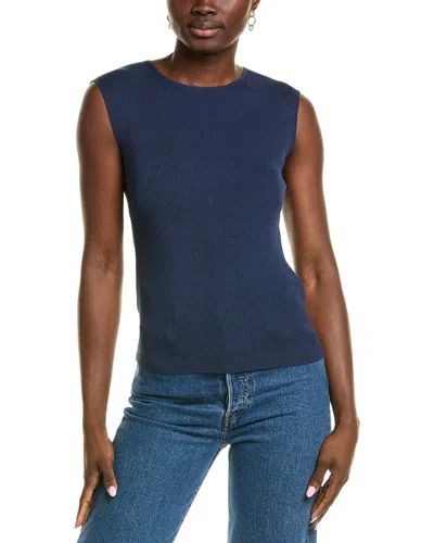 Lafayette 148 New York Silk-blend Sweater In Blue